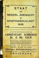 Bahle, J.H. - Staat der Nederlandsche Zeemacht en Koopvaardijvloot 1936