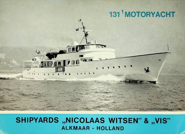 Brochure Ocean Going Motoryacht Mathilde, Shipyards Nicolaas Witsen | Webshop Nautiek.nl