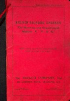Bergius Company - Kelvin-Ricardo Engines Models E, F. and G, Running and repairing
