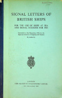 Collective - Signal Letters of British Ships 1960. For the use of ships at sea and signal stations for 1960