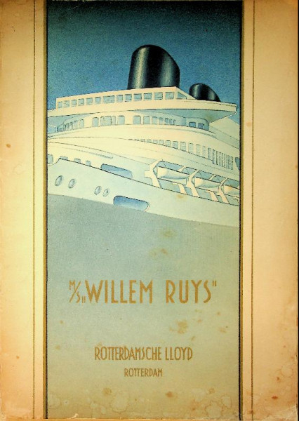 Map Willem Ruys with folding-out longcut