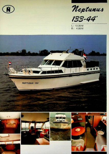 Original brochure Neptunus 133-44 Motor Yacht