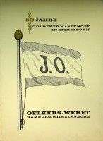 No Author - 50 Jahre Oelkers-Werft Hamburg-Wilhelmsburg. Goldener Mastknopf in Eichelform