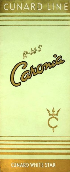 Brochure Cunard Line R.M.S. Caronia