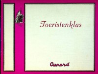 Cunard - Brochure Cunard Toeristenklas