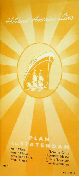 Plan s.s. Statendam 1961