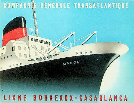 Brochure French Line, Le Paquebot Maroc