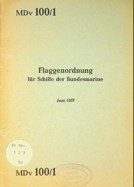 Flaggenordnung fur Schiffe der Bundesmarine
