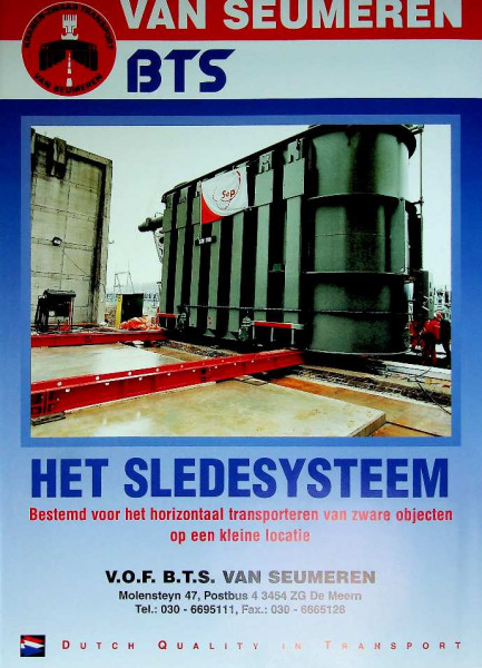 Brochure Van Seumeren BTS, Het sledesysteem