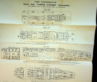 Royal Mail - Cabin-Accomodation Plan ss Archangel (ss St Petersburg) 1915
