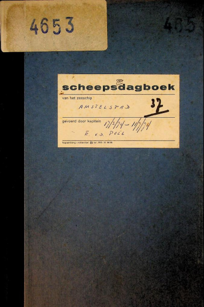 Scheepsdagboek ms Amstelstad Holland Bulk Transport
