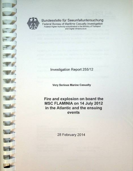 Investigation Report MSC Flaminia 2012