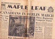 The Maple Leaf May 19 1945 London, volume 1. no. 1