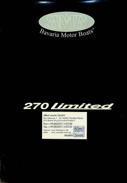 Original Brochure Bavaria 270 Limited