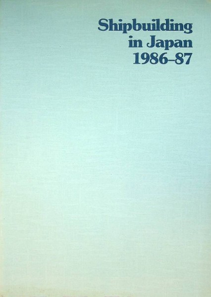 Brochure Shipbuilding in Japan 1986-87 | Webshop Nautiek.nl