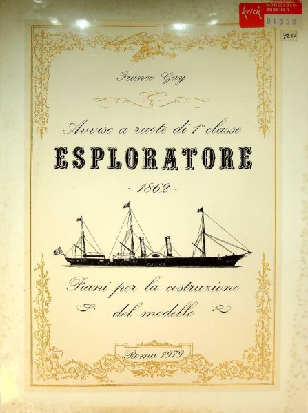Buildingplan for modelling the Esploratore 1862 Italy