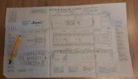 Rotterdamsche Lloyd - Cabinplan Rotterdamsche Lloyd Mailsteamer Kawi 1905