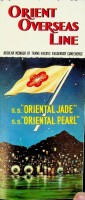 Orient Overseas Line - Brochure Orient Overseas Line. ss Oriental Jade, ss Oriental Pearl