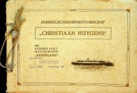 SMN - Brochure Dubbelschroefmotorschip Christiaan Huygens