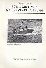 The History of Royal Air Force Marine Craft 1918-1986, The 200 Class Seaplane Tender