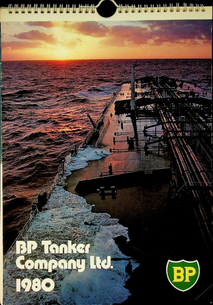 Calendar 1980 BP, every month a BP Ship