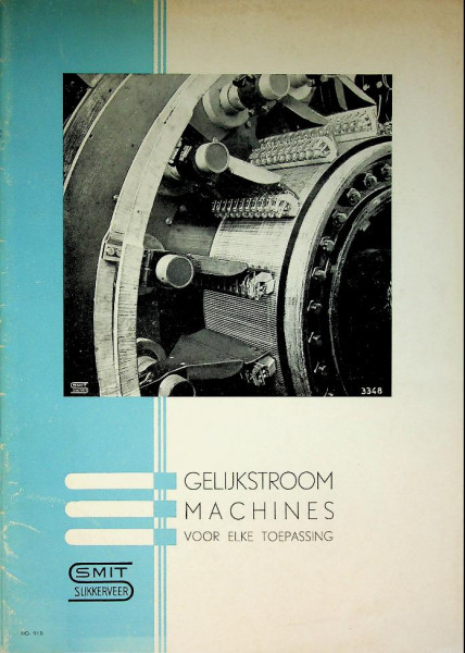 Catalogus Gelijkstroom Machines Smit Slikkerveer 1954