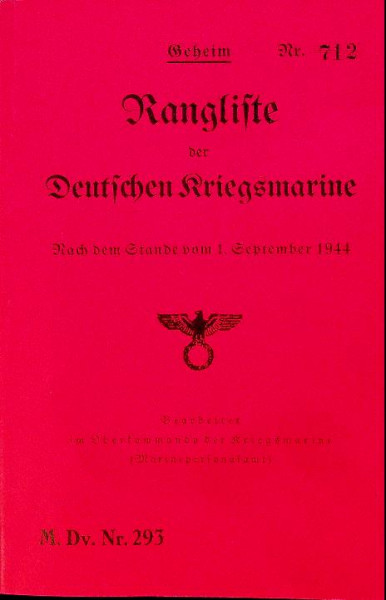 Rangliste der Deutschen Kriegsmarine 1944