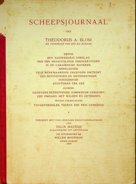 Scheepsjournaal van Theodorus A. Blom