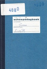 Scheepsdagboek vrachtschip ms Goeree Rotterdamsche Lloyd