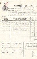 KPM Ruimbagage recu s.s. van Noort 1932