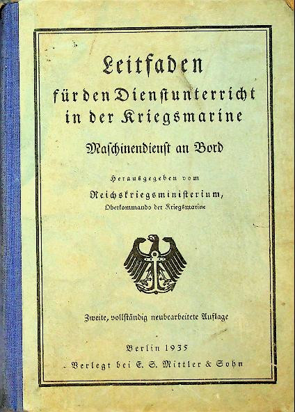 Leitladen fur den dienstunterricht in der Kriegsmarine 1935