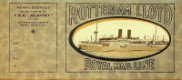 Rotterdam lloyd - Postcard booklet T.S.S. Slamat