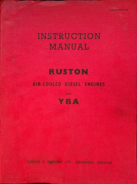 Instruction Manual Ruston Air-Cooled Diesel Engines class YBA