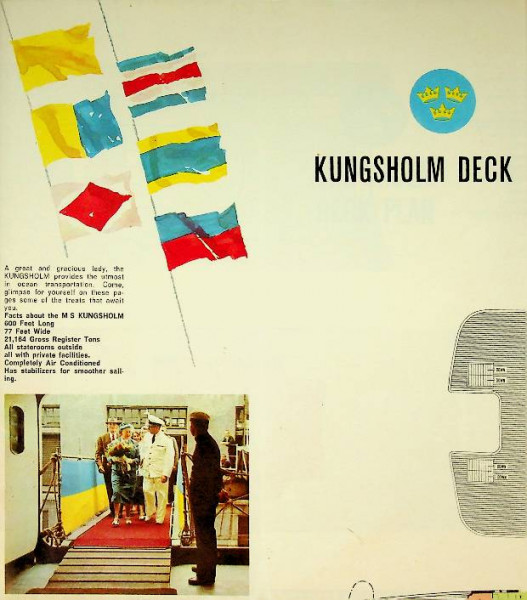 Brochure Swedish America line Kungsholm