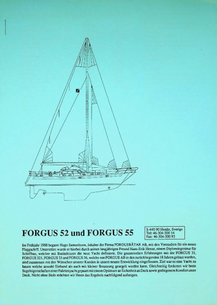 Original specifications Forgus 52 and Forgus 55