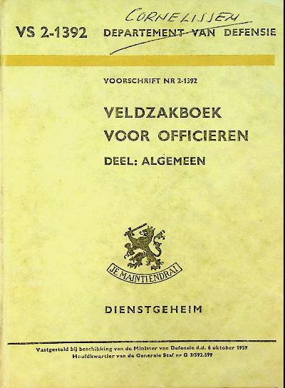 Veldzakboek voor officieren-1959