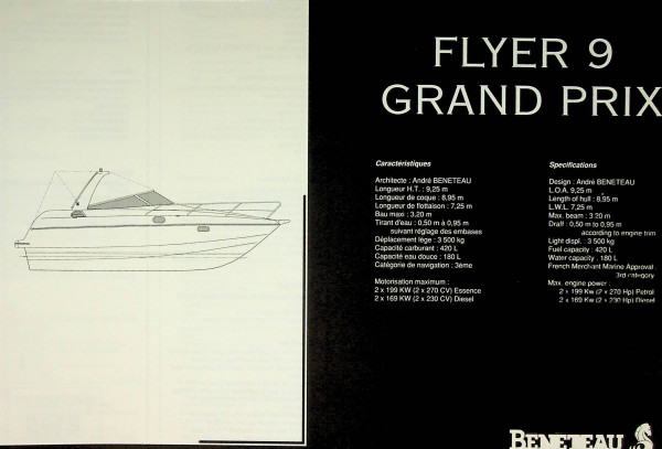 Original Specifications Flyer 9 Grand Prix