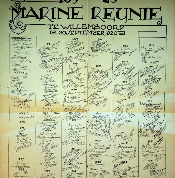 Marine Reünie Adelborsten 1929 Willemsoord