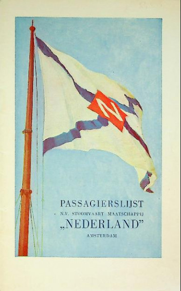 Passagierslijst SMN, Johan van Oldenbarnevelt, 8-20 jan. 1952