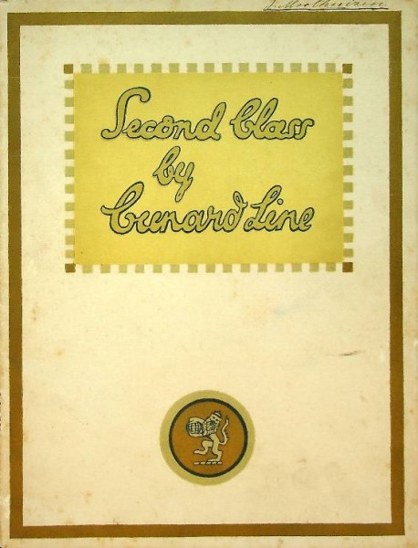 Brochure Second Class By Cunard Line