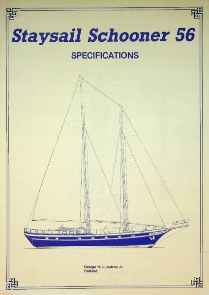 Original Specifications Staysail Schooner 56