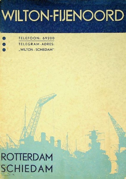 Brochure Wilton-Fijenoord Rotterdam Schiedam | Webshop Nautiek.nl