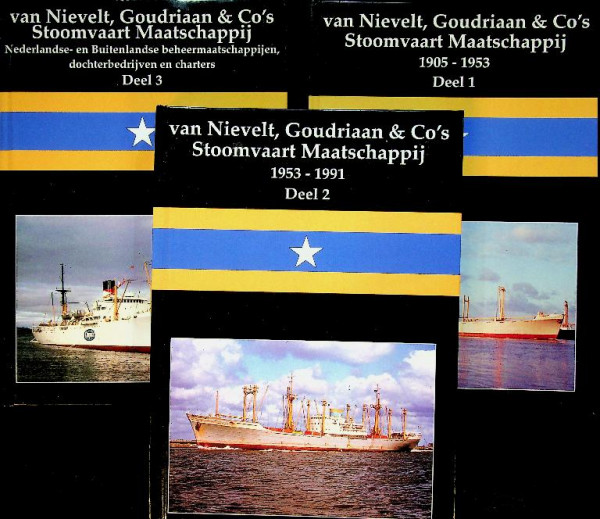 3 delen van Nievelt, Goudriaan & Co's Stoomvaart Maatschappij