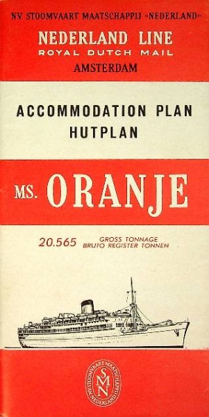 Hutplan/Accomodation Plan Ms Oranje