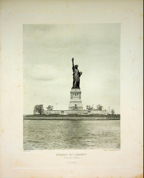 Photogravure of the Statue of Liberty 1890