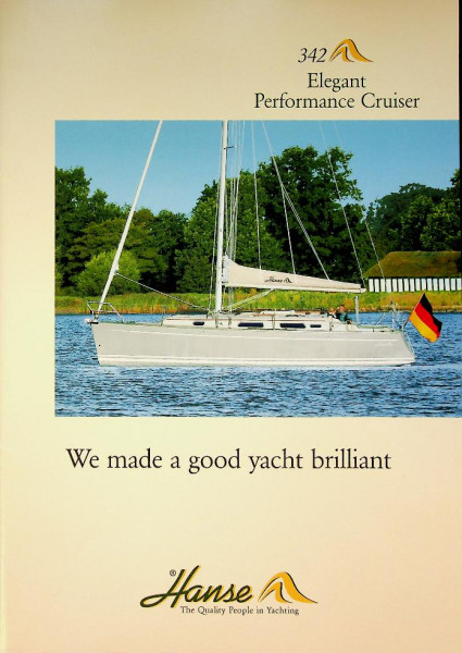 Original Brochure Sailing Yacht Hanse 342