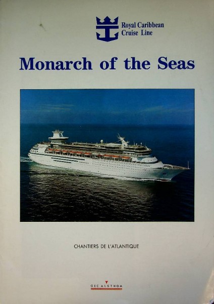 Brochure Alsthom Chantiers de Latlantique Monarch of the Seas
