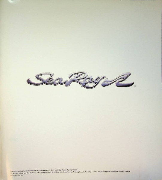 Catalogus Sea Ray Sportkreuzer 1992