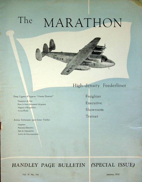 Brochure Handley Page The Marathon