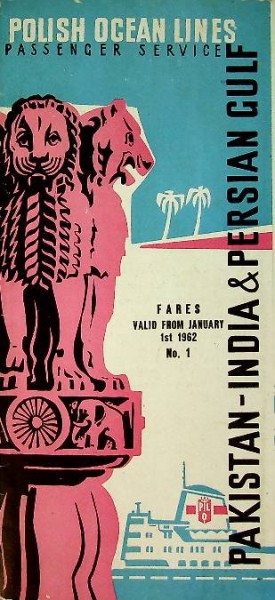 Brochure Polish Ocean Lines, Pakistan-India & Persian Gulf